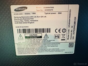 Smart LED 3D SAMSUNG UE48H6470 2x 3D okuliare - 2