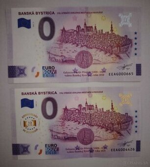 0 euro suvenírová bankovka  2025 - 2