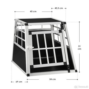 Alu hliníková prepravka pre psa M - 2