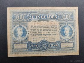 Bankovky 5,10 Gulden 1880,1881 - 2