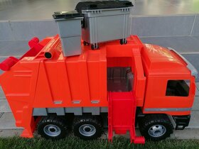Hračky-smetiarske auto, traktor s lyžicou a bagrom - 2