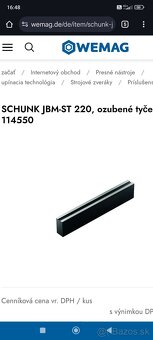 Tyče SCHUNK na výrobu čeľustí - 2