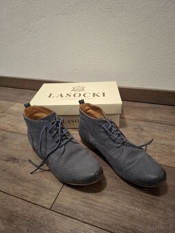 Dámske kožené topánky Lasocki, veľkosť 41 - 2