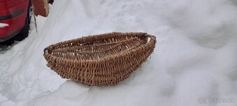 Predám staré drevené prútené opalky, košíky - 2