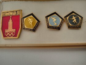 Odznaky Olympiáda Moskva 1980. Súprava. - 2