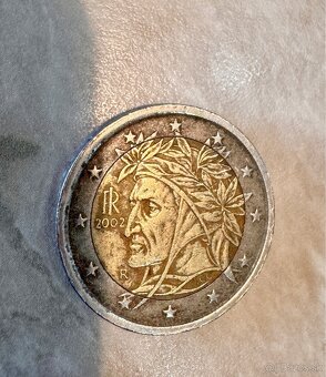 2 € minca Taliansko – Dante Alighieri 2002 - 2