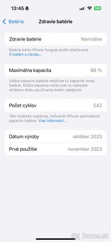 PREDÁM iphone 15 pro BLACK TITAN 256 GB - 2