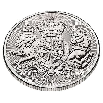 Investičná minca - platina 1 Oz, 2020 Royal Arms - 2