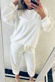 Damska velurova suprava white - 2
