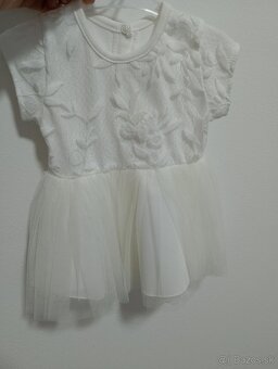 Biele šaty Gamex veľkosť 62 - 2