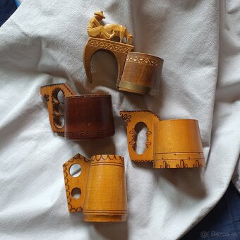 Ľudové starožitné  drevené črpáky - 2