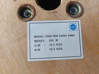 Koaxiálny kábel vonkaši RG6 - 2