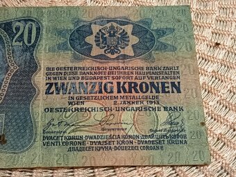 Bankovka R-U Husz korona - 2