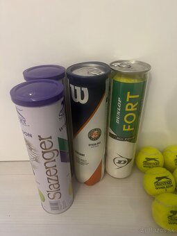 Tenisové lopty Dunlop Fort, Slazenger Wimbledon a ďalšie - 2
