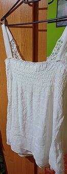 Biela tunika/saty pre moletky xxl - 2