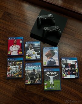 🔥 PlayStation 4 Slim 500GB + 2 ovládače + 7 hier 🔥 - 2
