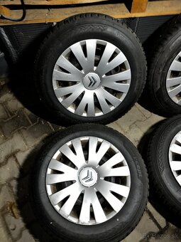 Predám disky citroen 4x108 + zimné pneu 195/65 R15 - 2