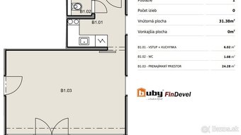 Na predaj komerčný - nebytový priestor IB_NP_2B, v novostavb - 2