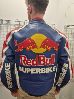 Predám koženú moto bundu Red Bull veľ. M - 2