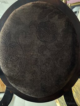 Elegantná starožitná stolička z 40.–50. rokov - 2