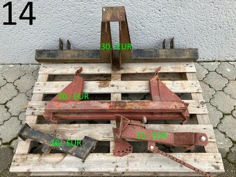 Svetlá a odrazové sklíčka na príves traktor vlečku - 2