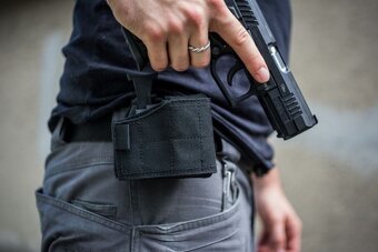 Warrior assault systems uni pistol holster black - 2