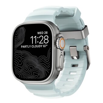 Apple watch Nomad Rocky Point Band Icy Blue Glow, limited - 2