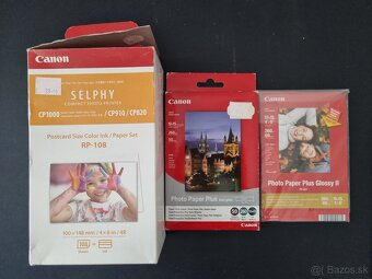 Tlaciaren fotiek-Canon Selphy CP1200+foto papier. - 2