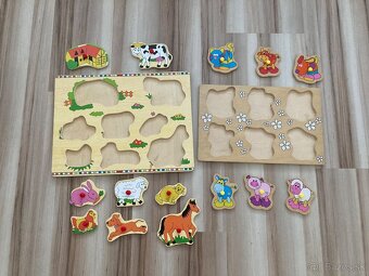 Detské drevené puzzle - 2