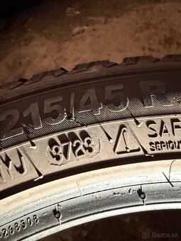 215/45 R16 zimné pneu 6mm dot 3723 - 2
