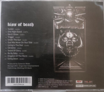 CD Motörhead – Kiss Of Death 2006 - 2