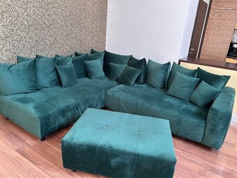 ROHOVÁ SEDAČKA SMARAGDOVÁ - 2