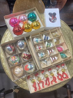 Retro vianočné ozdoby rôzne - 2