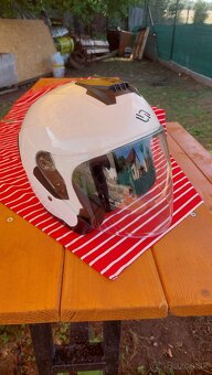 Motprkárska prilba Shiro SH-451 biela - 2