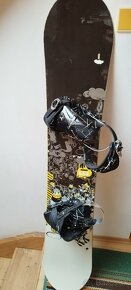 Snowboard 155cm, poškodené viazanie - 2