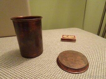 Predám starožitný MEDENÝ POHÁR s patinou - 2