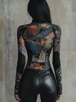 prekrásne Vintage tričko S - 2