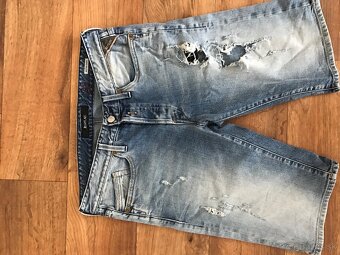 REPLAY originál jeansove pánske capri nohavice L - 2