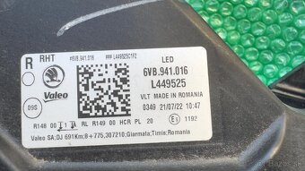 Pravý predný FULL LED svetlomet ŠKODA FABIA IV 6VB.941.016 - 2