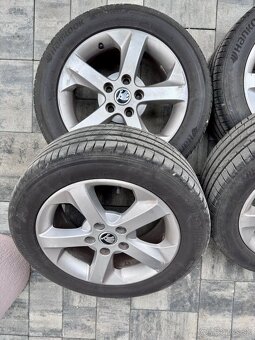 Škoda disky 5x112 + letné pneumatiky 205/55 r16 - 2