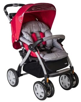 Športový kočík Torre Coto Baby - červená / šedá - 2