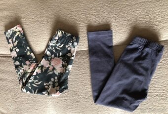 ——-2x bavlnené handmade legíny, Lily Grey, 104, 3 E—- - 2