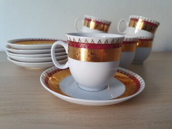 Porcelánové šálky s tanierikmi - súprava - 2