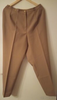 Dámske nohavice hnedé klasické - 2
