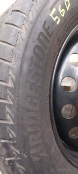 Plechovy disk 5x108 r16 a pneu 215/65 r16 - 2