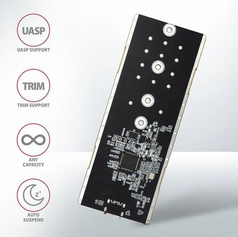 AXAGON EEM2-GTR, M.2 NVMe THIN RIB box - novy - 2