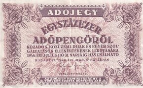 Maďarské bankovky - 2
