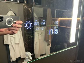 Zrkadlo ARTFORMA s wifi meteostanicou 140x80cm - 2