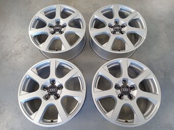Predam ALU 5x112 R17 7J ET37 ORIGINAL AUDI elektrony su velm - 2