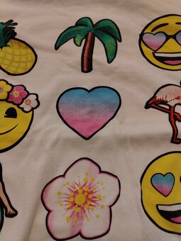Dievčenské tričko s emoji Tesco, veľ. 146 - 2